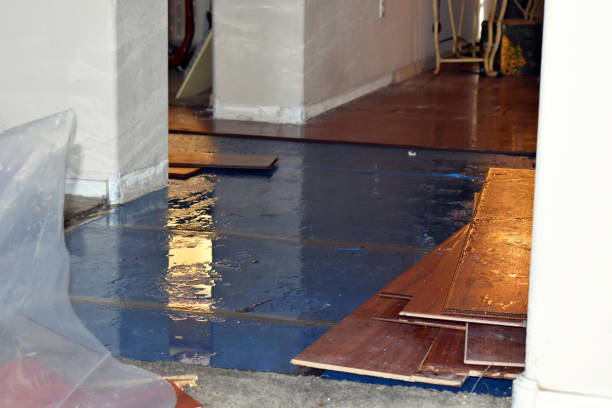 Professional Water Damage Restoration technician working in Anson, ME